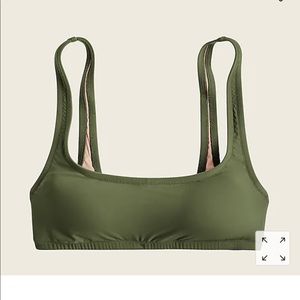 J.Crew XS 1989 Scoopneck Bikini Top NWT